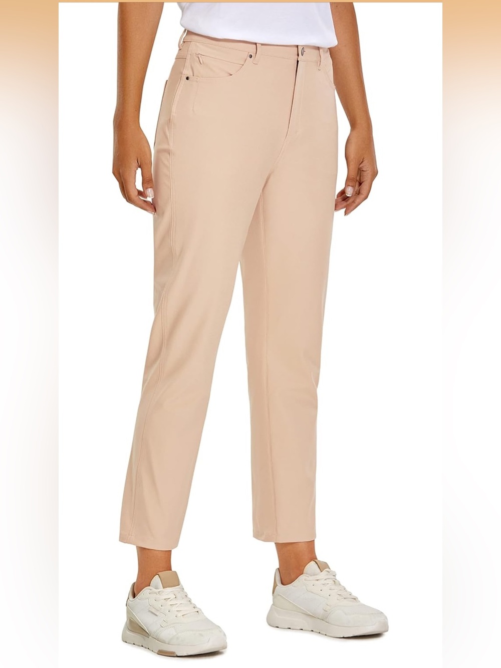 NWT CRZ Women’s Sz 30 Beige Casual Cropped Pants Gully#4 High Rise Straight Leg